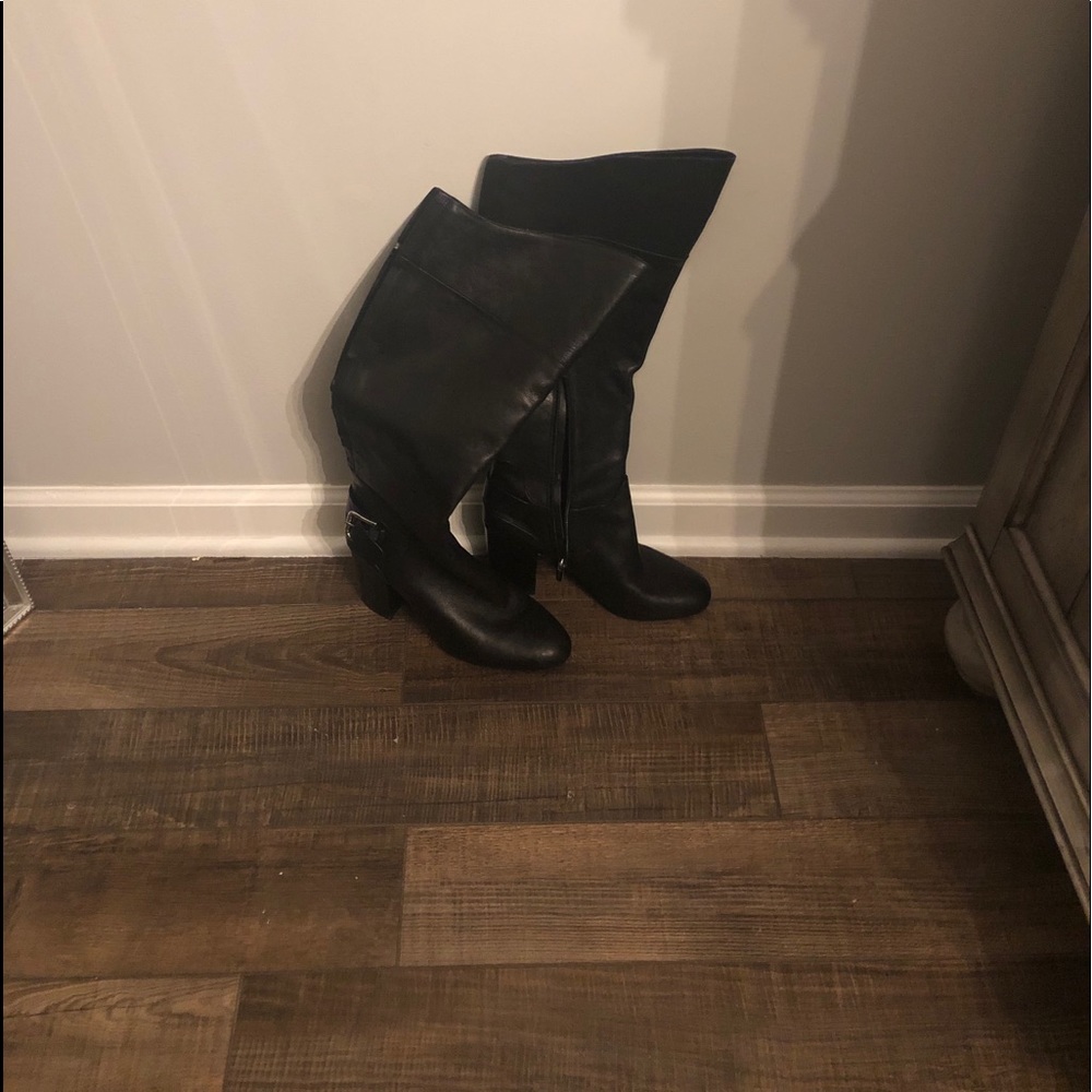 Enzo Angiolini Size 9.5 Leather Black Boots